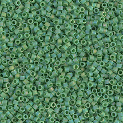 MIYUKI #11 DB 877 - Matte Opaque Green AB - 5 gms