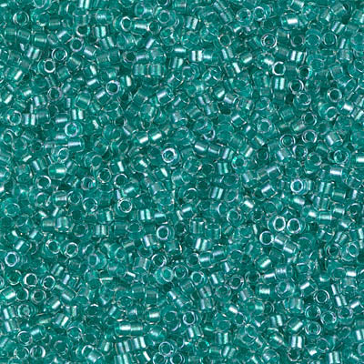 MIYUKI #11 DB 904 - Sparkling Turquoise Lined Crystal - 5 gms