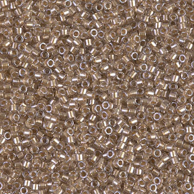 MIYUKI #11 DB 907 - Sparkling Light Bronze Lined Crystal - 5 gms