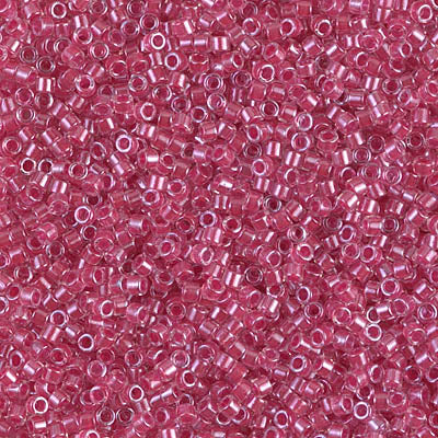 MIYUKI #11 DB 914 - Sparkling Dark Pink Lined Crystal - 5 gms