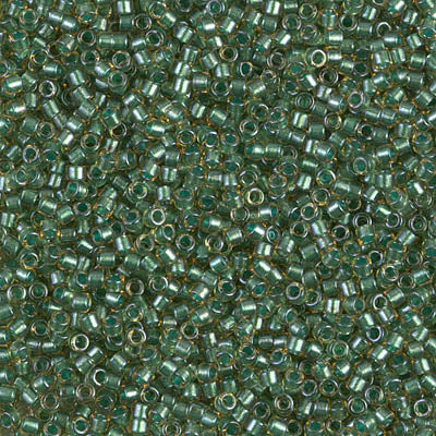 MIYUKI #11 DB 917 - Sparkling Light Green Lined Topaz - 5 gms