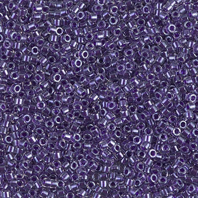 MIYUKI #11 DB 923 - Sparkling Violet Lined Crystal - 5 gms
