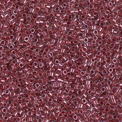 MIYUKI #11 DB 924 - Sparkling Cranberry Lined Crystal - 5 gms