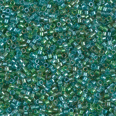 MIYUKI #11 DB 984 - Lined Aqua / Teal Mix - 5 gms