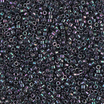 MIYUKI #11 DB 1001 - Metallic Purple / Green / Gold Iris - 5 gms