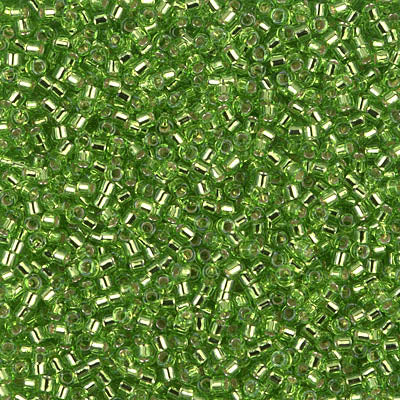 MIYUKI #11 DB 1206 - Silver Lined Lime - 5 gms