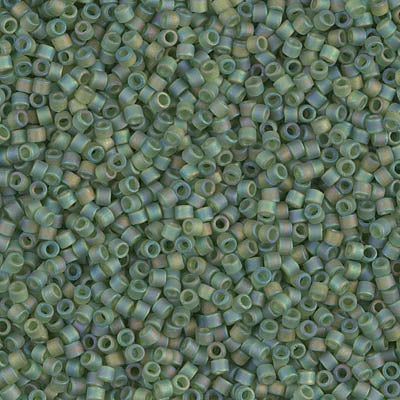 MIYUKI #11 DB 1282 - Matte Transparent Olive AB - 5 gms
