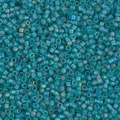 MIYUKI #11 DB 1283 - Matte Transparent Caribbean Teal AB - 5 gms