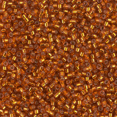 MIYUKI #11 DB 1333 - Dyed Silver Lined Orange - 5 gms