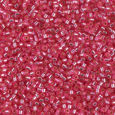 MIYUKI #11 DB 1338 - Dyed Silver Lined Dark Pink - 5 gms