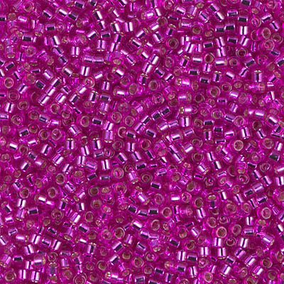 MIYUKI #11 DB 1340 - Dyed Silver Lined Bright Fuchsia - 5 gms