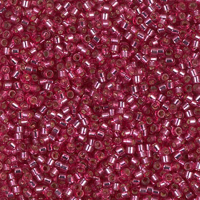 MIYUKI #11 DB 1341 - Dyed Silver Lined Medium Rose - 5 gms
