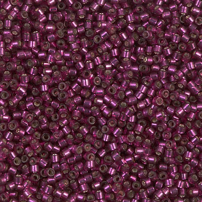 MIYUKI #11 DB 1342 - Dyed Silver Lined Dark Rose - 5 gms