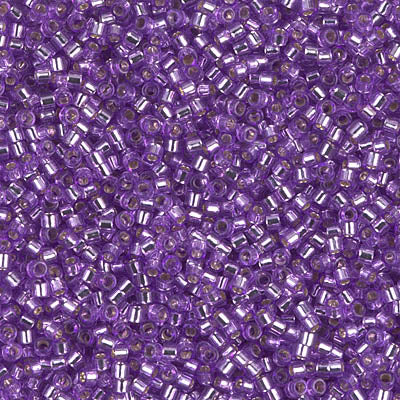 MIYUKI #11 DB 1343 - Dyed Silver Lined Lavender - 5 gms
