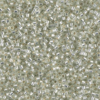 MIYUKI #11 DB 1431 - Silver Lined Pale Moss Green - 5 gms