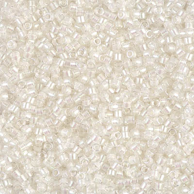 MIYUKI #11 DB 1701 - Pearl Lined Transparent Pale Beige AB - 5 gms