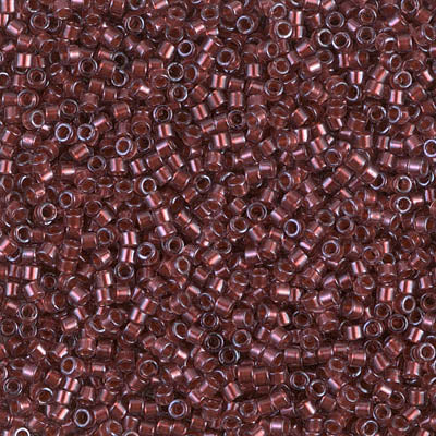 MIYUKI #11 DB 1705 - Copper Pearl Lined Transparent Dark Cranberry - 5 gms