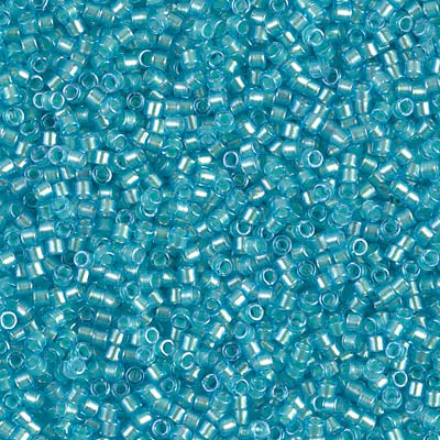 MIYUKI #11 DB 1708 - Mint Pearl Lined Ocean Blue - 5 gms