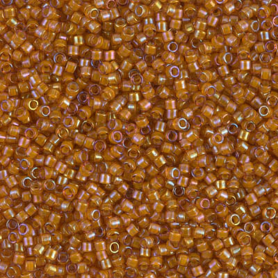 MIYUKI #11 DB 1734 - Beige Lined Topaz AB - 5 gms