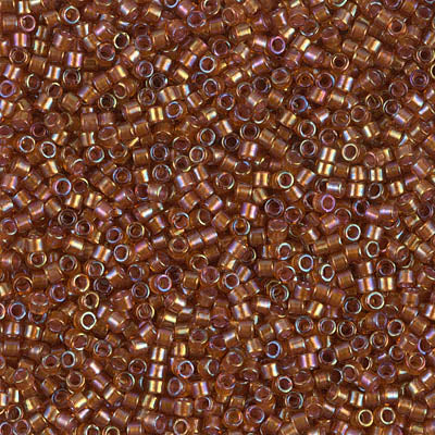 MIYUKI #11 DB 1736 - Sparkling Beige Lined Dark Topaz AB - 5 gms