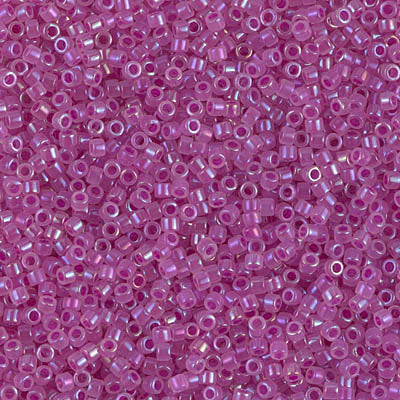 MIYUKI #11 DB 1744 - Fuchsia Lined Opal AB - 5 gms