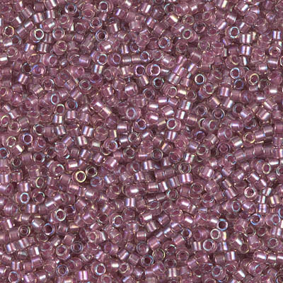 MIYUKI #11 DB 1745 - Sparkling Antique Rose Lined Crystal AB - 5 gms