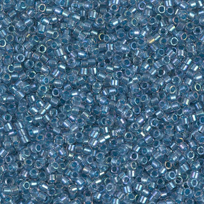 MIYUKI #11 DB 1762 - Sparkling Sky Blue Lined Crystal AB - 5 gms