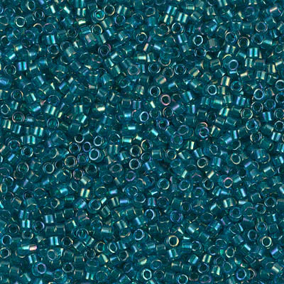 MIYUKI #11 DB 1764 - Emerald Lined Aqua AB - 5 gms