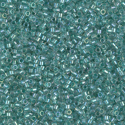 MIYUKI #11 DB 1767 - Sparkling Aqua Green Lined Crystal AB - 5 gms