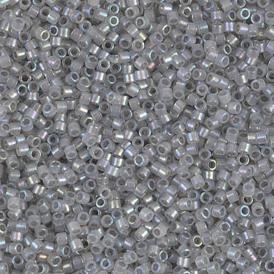 MIYUKI #11 DB 1770 - Sparkling Pewter Lined Opal AB - 5 gms