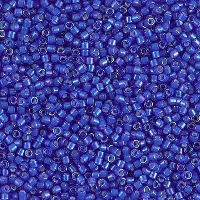 MIYUKI #11 DB 1785 - White Lined Cobalt AB - 5 gms