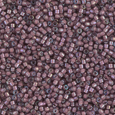 MIYUKI #11 DB 1792 - White Lined Dark Smoky Amethyst AB - 5 gms