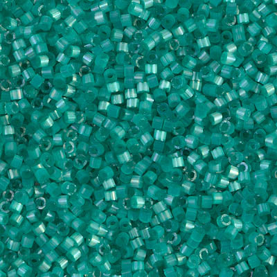 MIYUKI #11 DB 1813 - Dyed Aqua Green Silk Satin - 5 gms