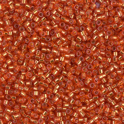 MIYUKI #11 DB 2158 - DURACOAT Silver Lined Clementine - 5 gms