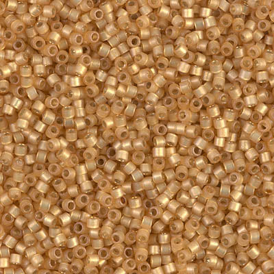 MIYUKI #11 DB 2171 - DURACOAT Silver Lined Semi Frosted Straw - 5 gms