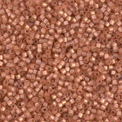 MIYUKI #11 DB 2172 - DURACOAT Silver Lined Semi Frosted Rose Copper - 5 gms