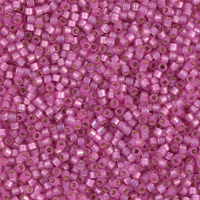 MIYUKI #11 DB 2174 - DURACOAT Silver Lined Semi Frosted Pink Parfait - 5 gms
