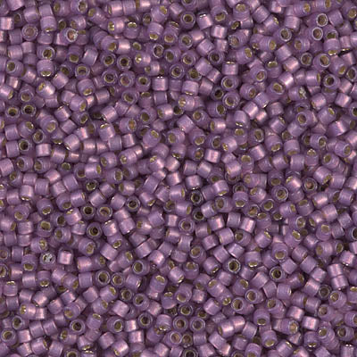MIYUKI #11 DB 2182 - DURACOAT Silver Lined Semi Frosted Lilac - 5 gms