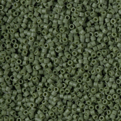 MIYUKI #11 DB 2291 - Frosted Opaque Glazed Dark Green - 5 gms