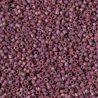 MIYUKI #11 DB 2308 - Frosted Opaque Glazed Rainbow Dark Red - 5 gms
