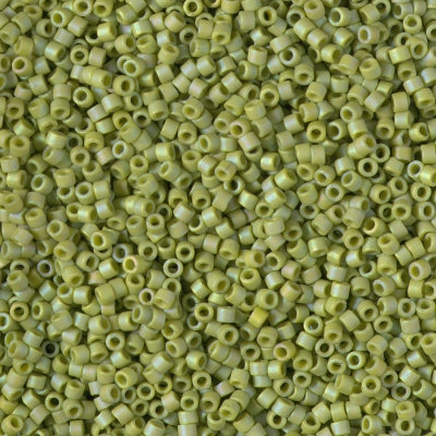 MIYUKI #11 DB 2309 - Frosted Opaque Glazed Rainbow Olive - 5 gms