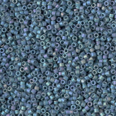 MIYUKI #11 DB 2316 - Frosted Opaque Glazed Rainbow Dark Teal - 5 gms