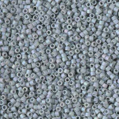 MIYUKI #11 DB 2320 - Frosted Opaque Glazed Rainbow Cadet Grey - 5 gms
