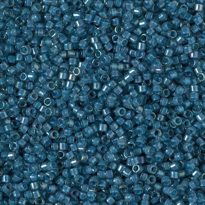 MIYUKI #11 DB 2384 - Fancy Lined Teal Dark Blue - 5 gms