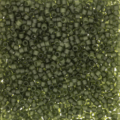MIYUKI #11 DB 2404 - Matte Transparent Dark Olive - 5 gms