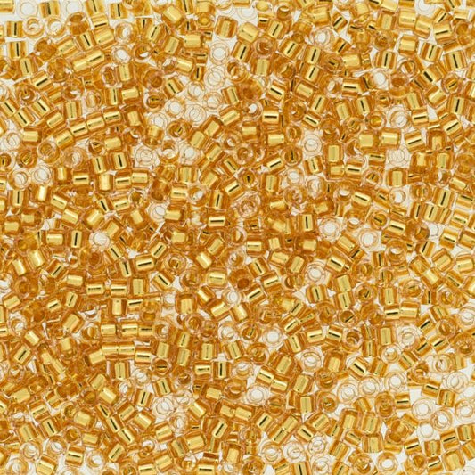 MIYUKI #11 DB 2521 - Gold Plate Lined Royal - 5 gms