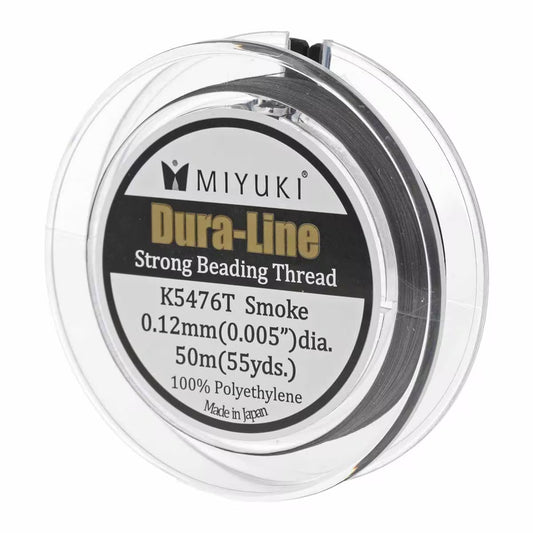 MIYUKI Strong Beading Cord - 50m - 0.12mm - Smoke