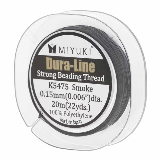 MIYUKI Strong Beading Cord - 20m - 0.15mm - Smoke