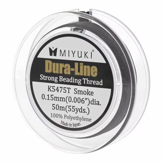 MIYUKI Strong Beading Cord - 50m - 0.15mm - Smoke