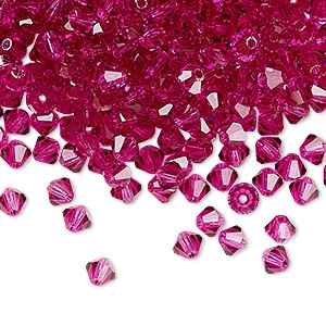 PRECIOSA 3mm Bicones - Fuschia - 144 pcs ( 1 gross)